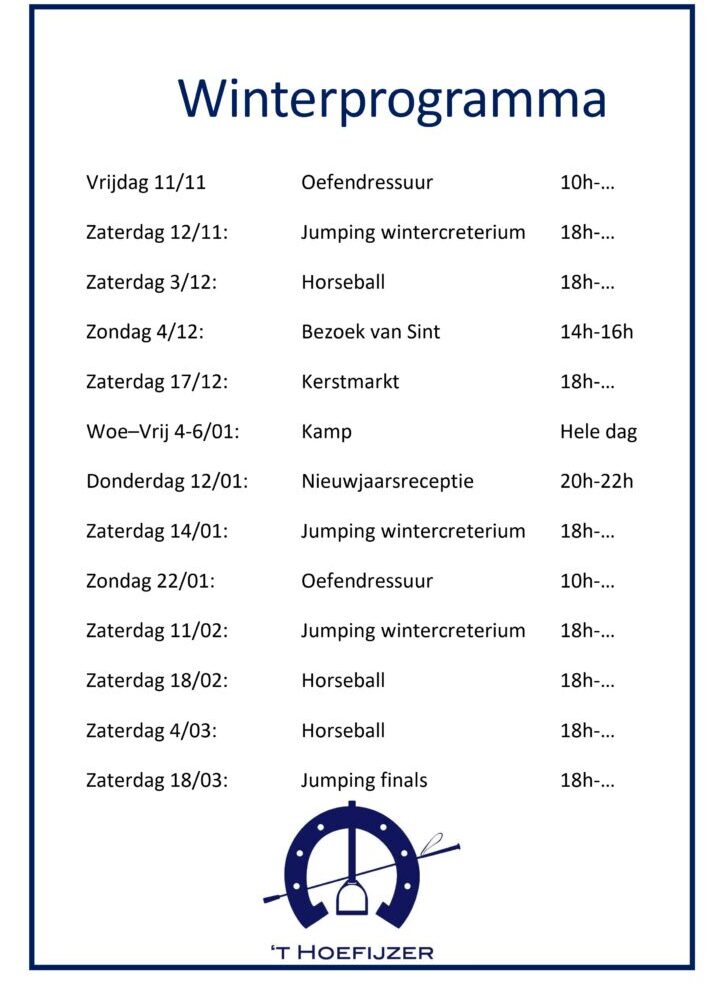 Winterprogramma